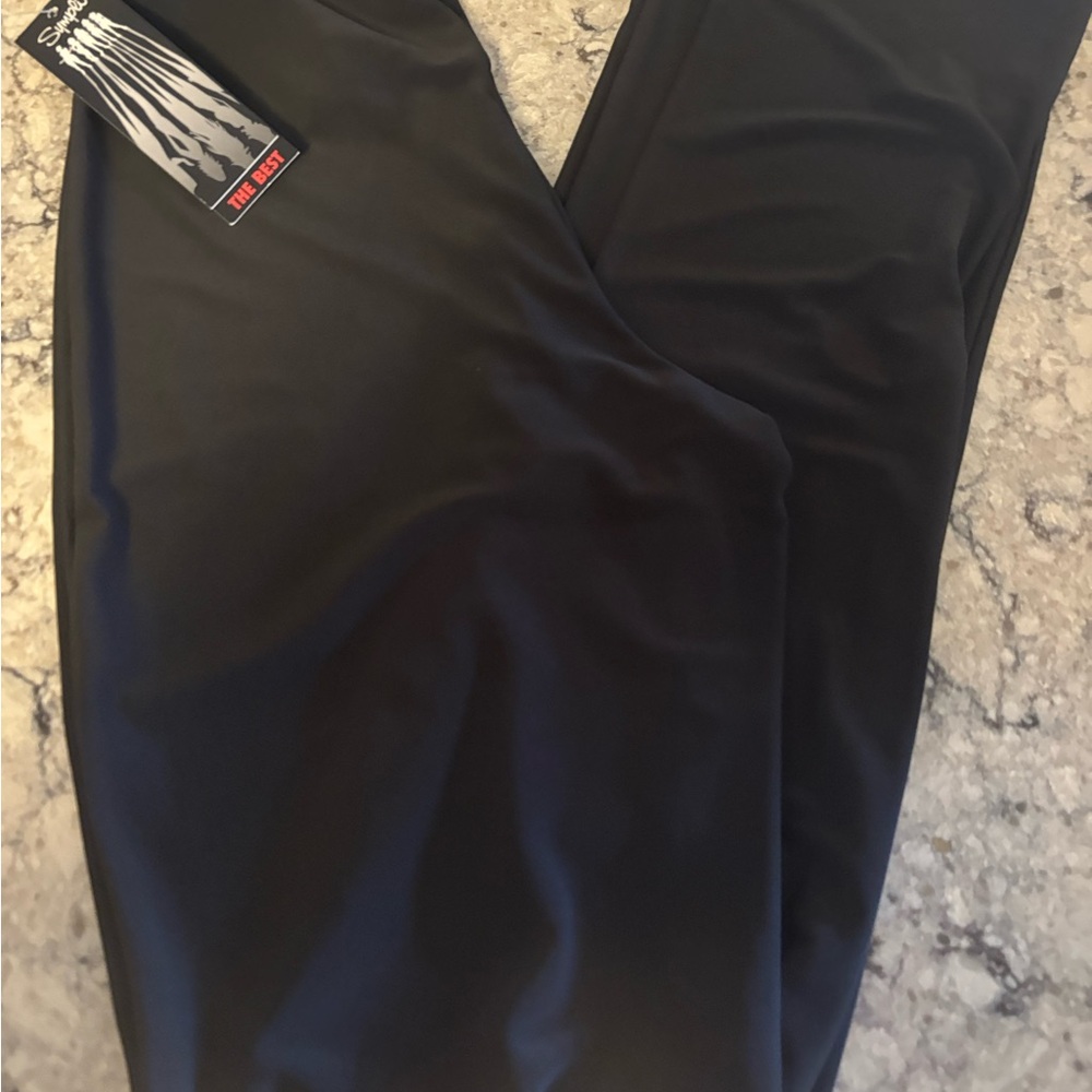 Sympli Elegant Black size 2 almost black slim bootcut Pants - Picture 2 of 5